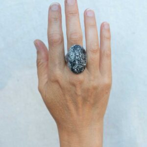 Dinosaur Egg Ring. Size 7,5.